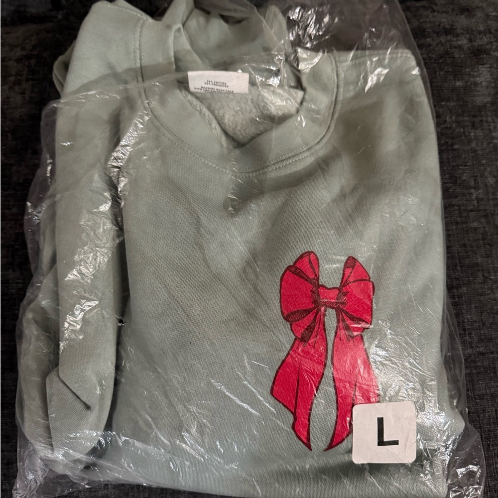 Living Fully Co. 2023 holiday sweatshirt in Sage